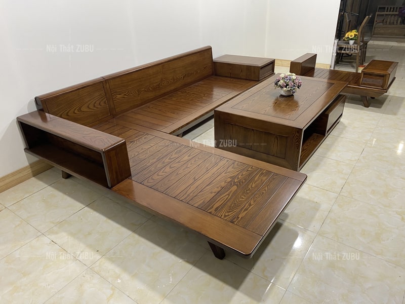 Sofa gỗ góc chữ L - Chuyên gia tối ưu không gian sống