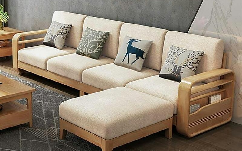 ghế sofa gỗ chữ L