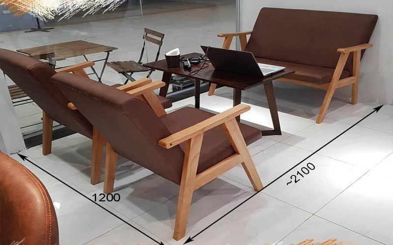 kích thước ghế sofa quán cà phê