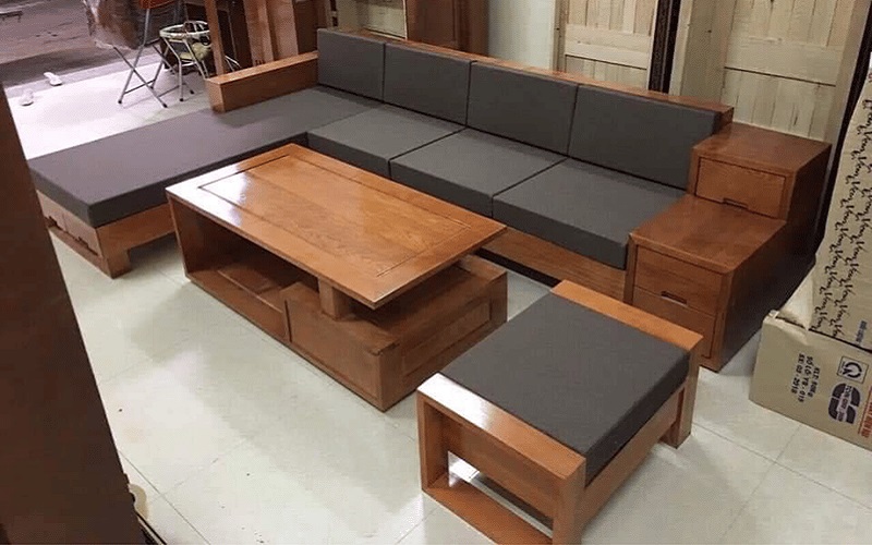 bộ Sofa gỗ công nghiệp