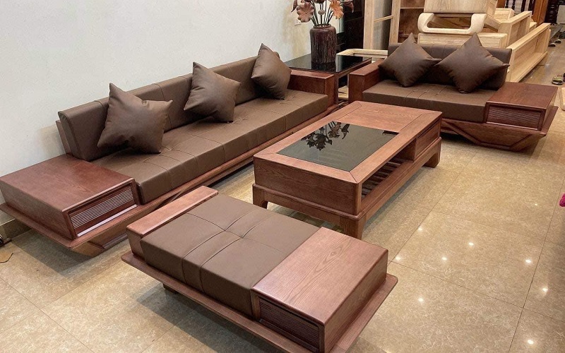 các bộ bàn ghế sofa gỗ sồi