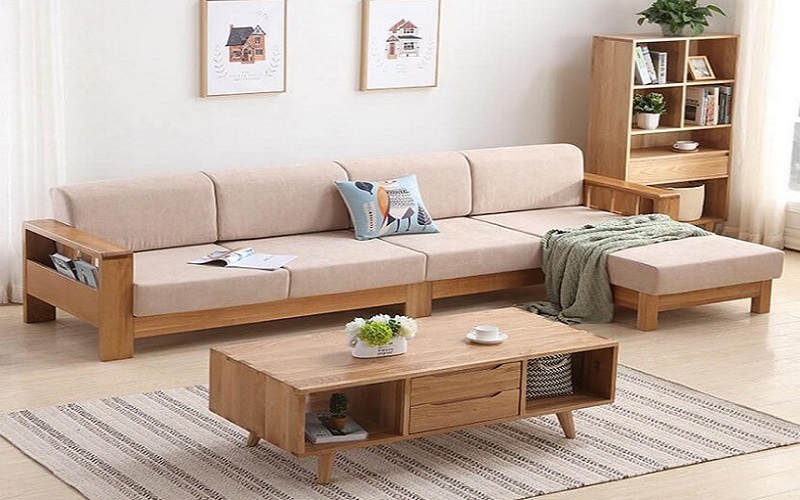 sofa gỗ công nghiệp